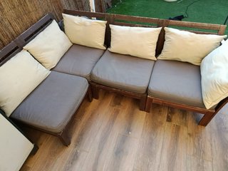 Sillón de exterior madera Ikea