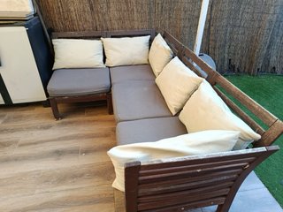 Sillón de exterior madera Ikea