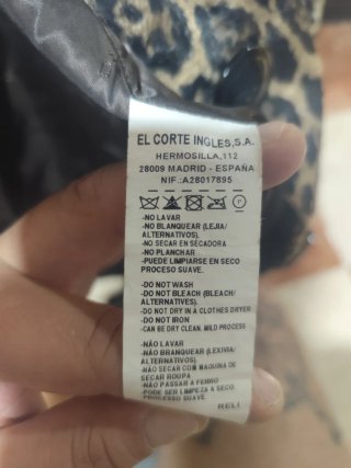 Chaqueta Leopardo T.38