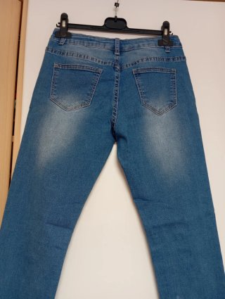 Pantalón vaquero niña estrellas T14