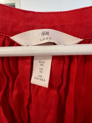 Vestido H&M Rojo Talla M