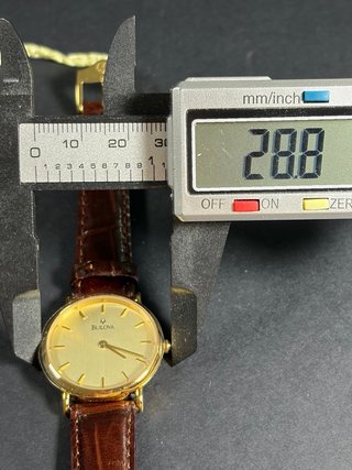 Orologio Bulova Donna Vera Pelle NUOVO NOS 29mm
