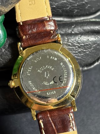 Orologio Bulova Donna Vera Pelle NUOVO NOS 29mm