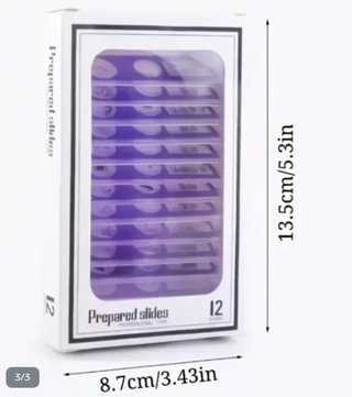 Láminas Preparadas Microscopio (12uds)