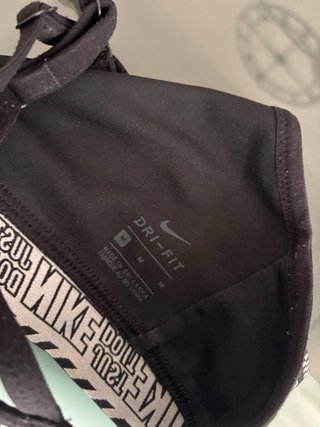 Sujetador deportivo Nike negro M