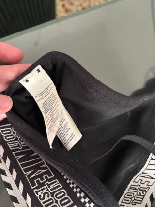 Sujetador deportivo Nike negro M