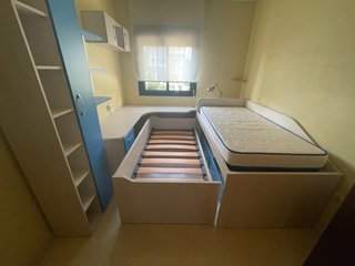 Juego de muebles habitación estudio y dormitorio