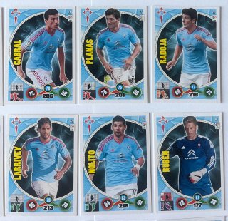 Cromos de fútbol Celta de Vigo Adrenalyn 2014-15