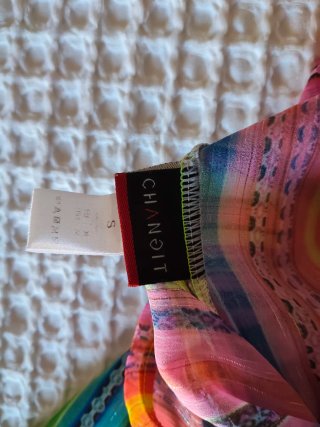 Vestido largo playa S multicolor