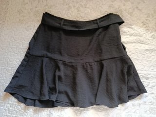Mini falda pantalón negra Talla S