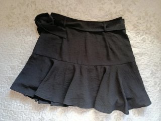 Mini falda pantalón negra Talla S