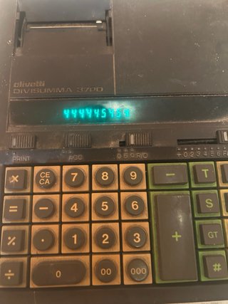 Calculadora Olivetti DIVISUMMA 37PD