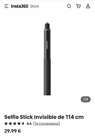 Insta360 Palo Selfie Invisible 114cm y tripode