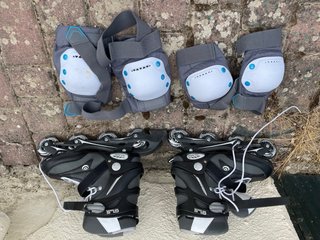 Patines en línea y protecciones Talla 41