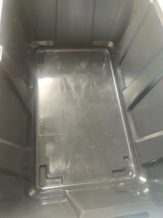 2 Cajas IRIS 102L Plástico Apilables con Tapa