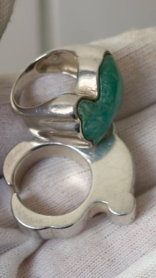 Anillos Plata Tous y Amazonita Plata