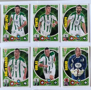 Cromos de fútbol del Córdoba Adrenalyn XL 2014-15