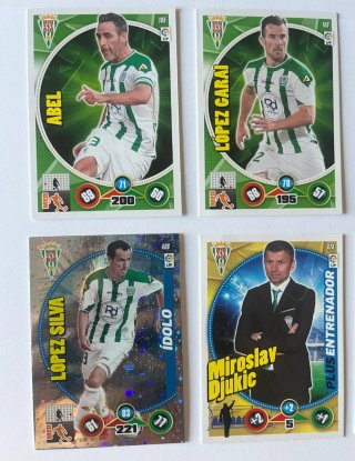 Cromos de fútbol del Córdoba Adrenalyn XL 2014-15