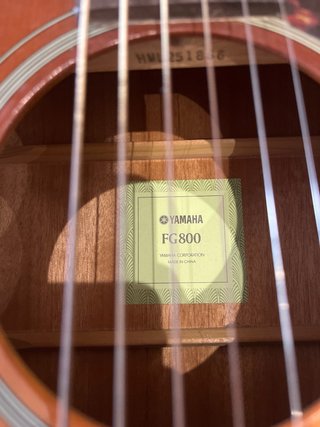 Guitarra Acústica Yamaha FG800 Sunburst