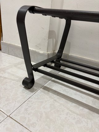 Zapatero Metálico Negro Ikea