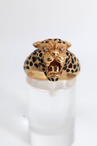 J-0912 Anillo Jaguar Oro 18K