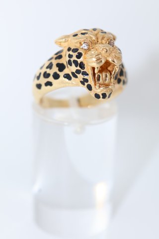 J-0912 Anillo Jaguar Oro 18K