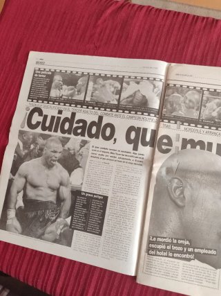 Periódico Marca 30 Junio 1997. Tyson vs Holyfield.