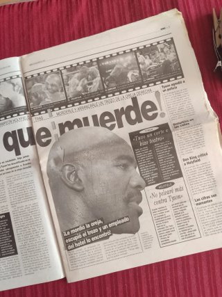 Periódico Marca 30 Junio 1997. Tyson vs Holyfield.