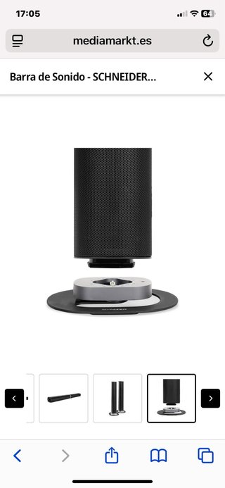 Barra de Sonido Schneider Modulable Negra