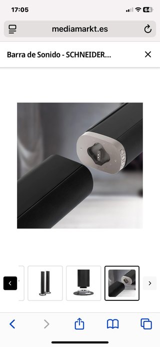 Barra de Sonido Schneider Modulable Negra