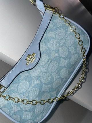 Bolso Coach Azul Claro Nuevo