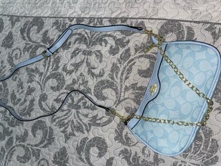 Bolso Coach Azul Claro Nuevo