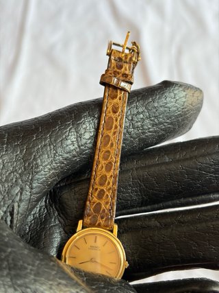 Seiko Lassale NUOVO Placcato Oro Donna NOS 23mm