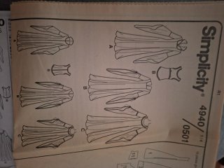 Patrón Simplicity Vestido Medieval Talla N5