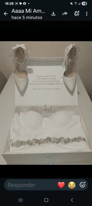 Vestido Novia + Velo + Corona + Zapatos