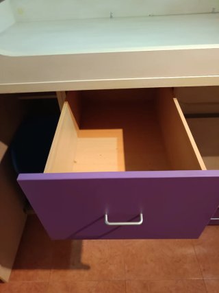 Mueble tren 2 camas 90cm + armario