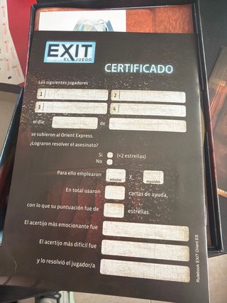 Exit El Juego: Muerte en el Orient Express