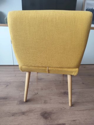 Sillón nórdico amarillo Maisons du monde