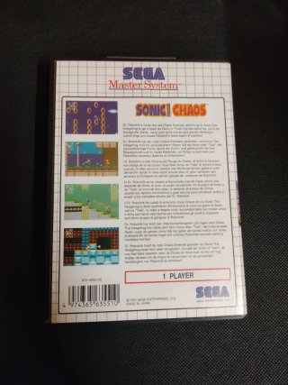 Caja y Manual Sonic Chaos Sega Master System