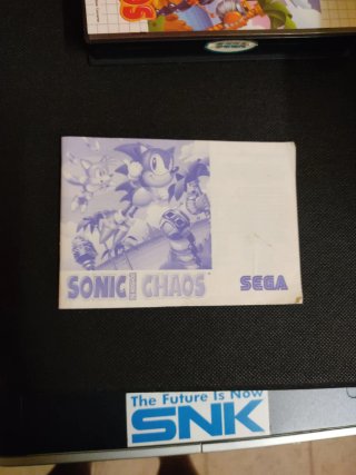 Caja y Manual Sonic Chaos Sega Master System