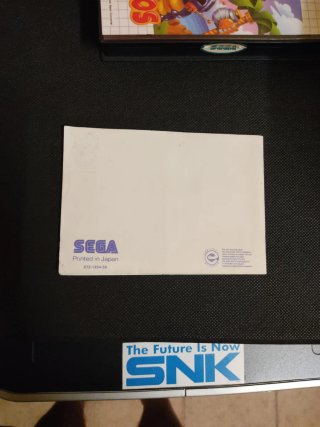 Caja y Manual Sonic Chaos Sega Master System