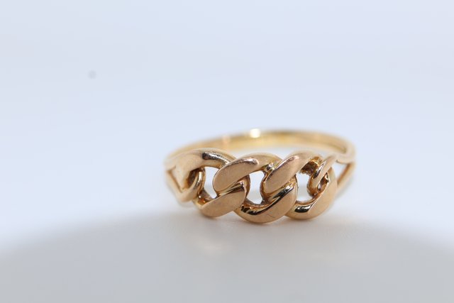 Anillo cadena oro 18K J-0902