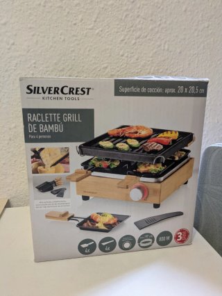 Raclette Grill Bambú SilverCrest 4 personas