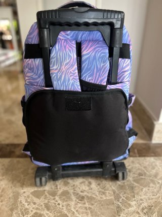 Mochila Totto con ruedas estampado malva