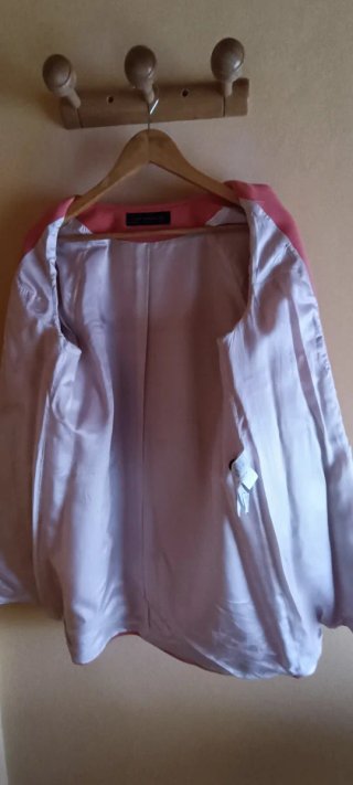Abrigo Zara coral 3/4