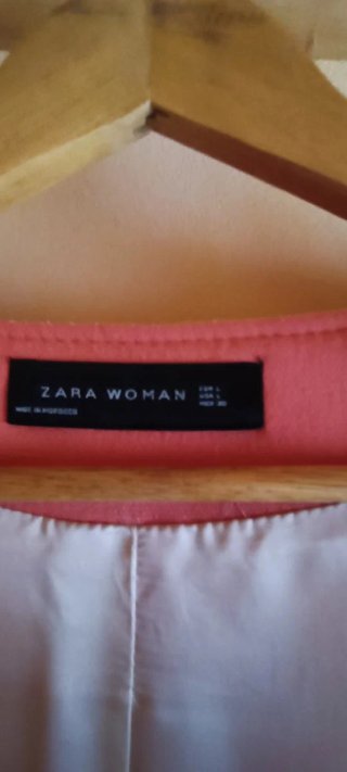 Abrigo Zara coral 3/4