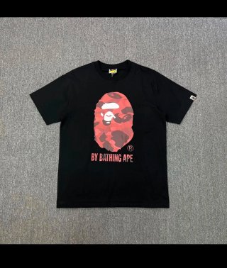 Camiseta Bapesta A Bathing Ape Negra Roja