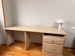 Cama nido con escritorio madera
