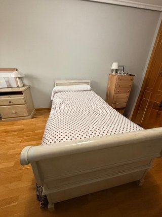 Cama nido con escritorio madera