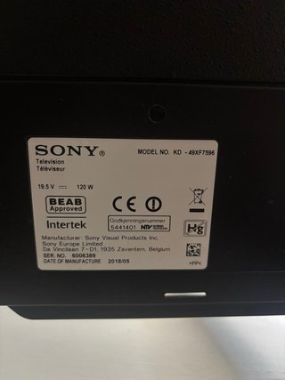 TV Sony KD-49XF7596